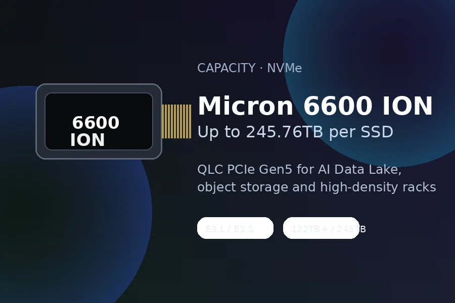 Micron 6600 ION 245.76TB Enterprise NVMe SSD